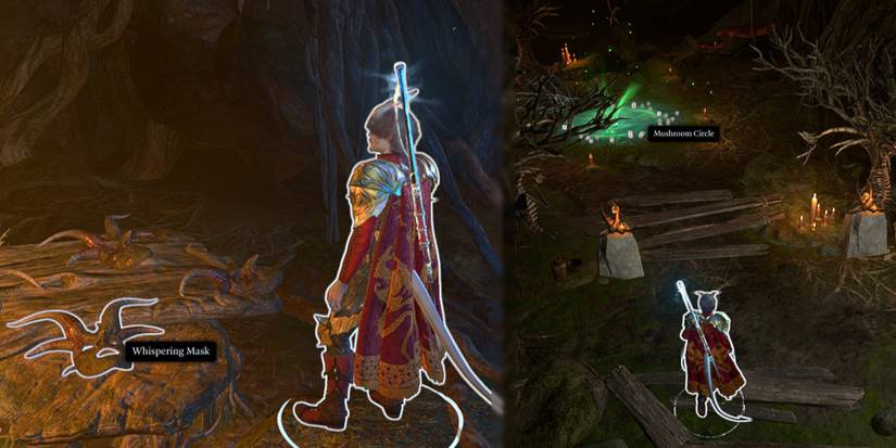 Baldurs Gate 3 Underdark Entrances Auntie Ethel Mushroom Circle Whispering Mask