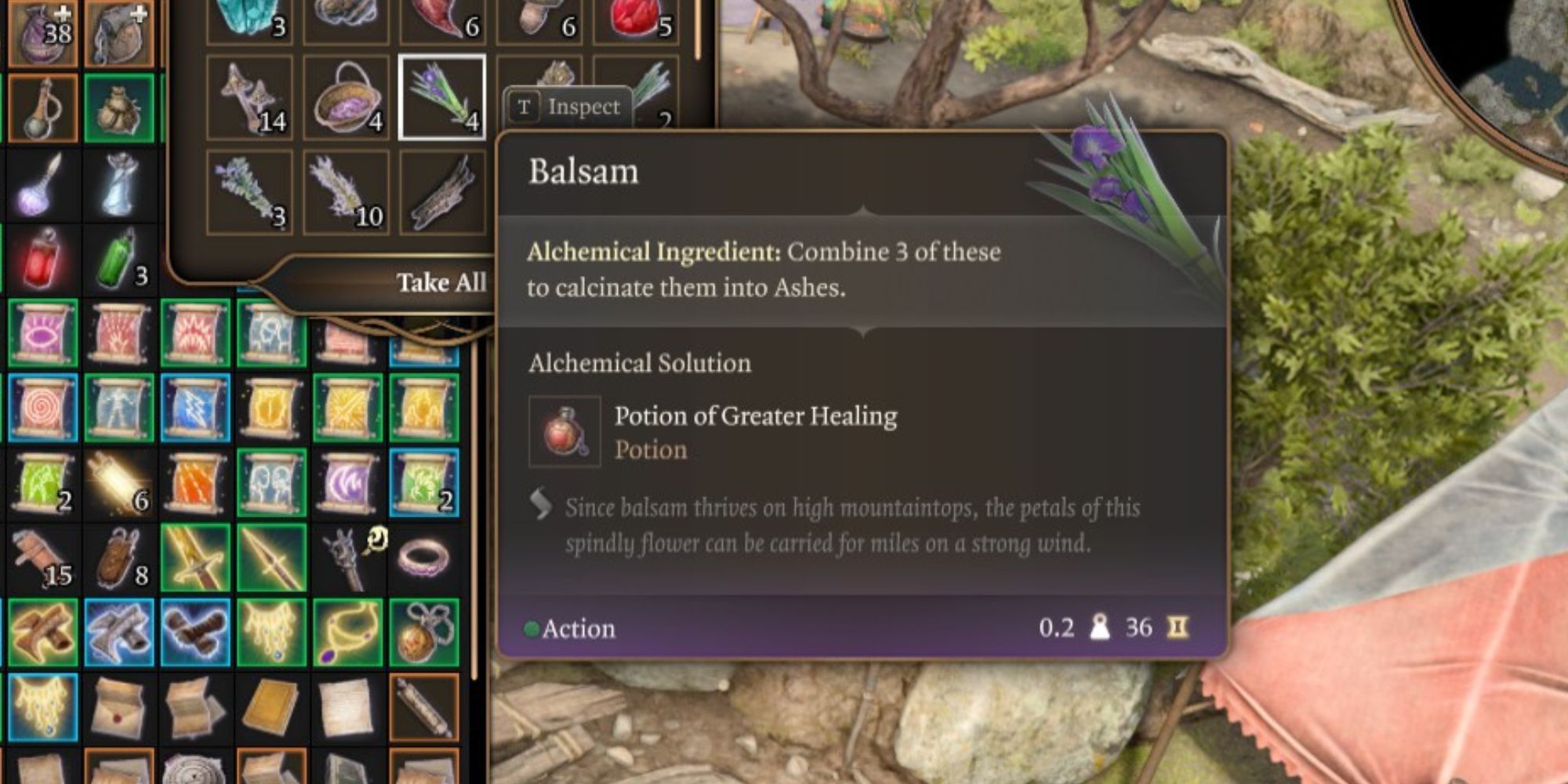 The alchemical ingredient Balsam in Baldur's Gate 3