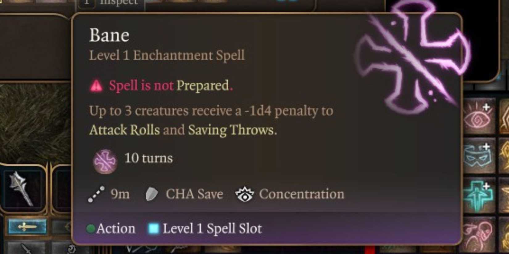 Bane spell in Baldur's Gate 3