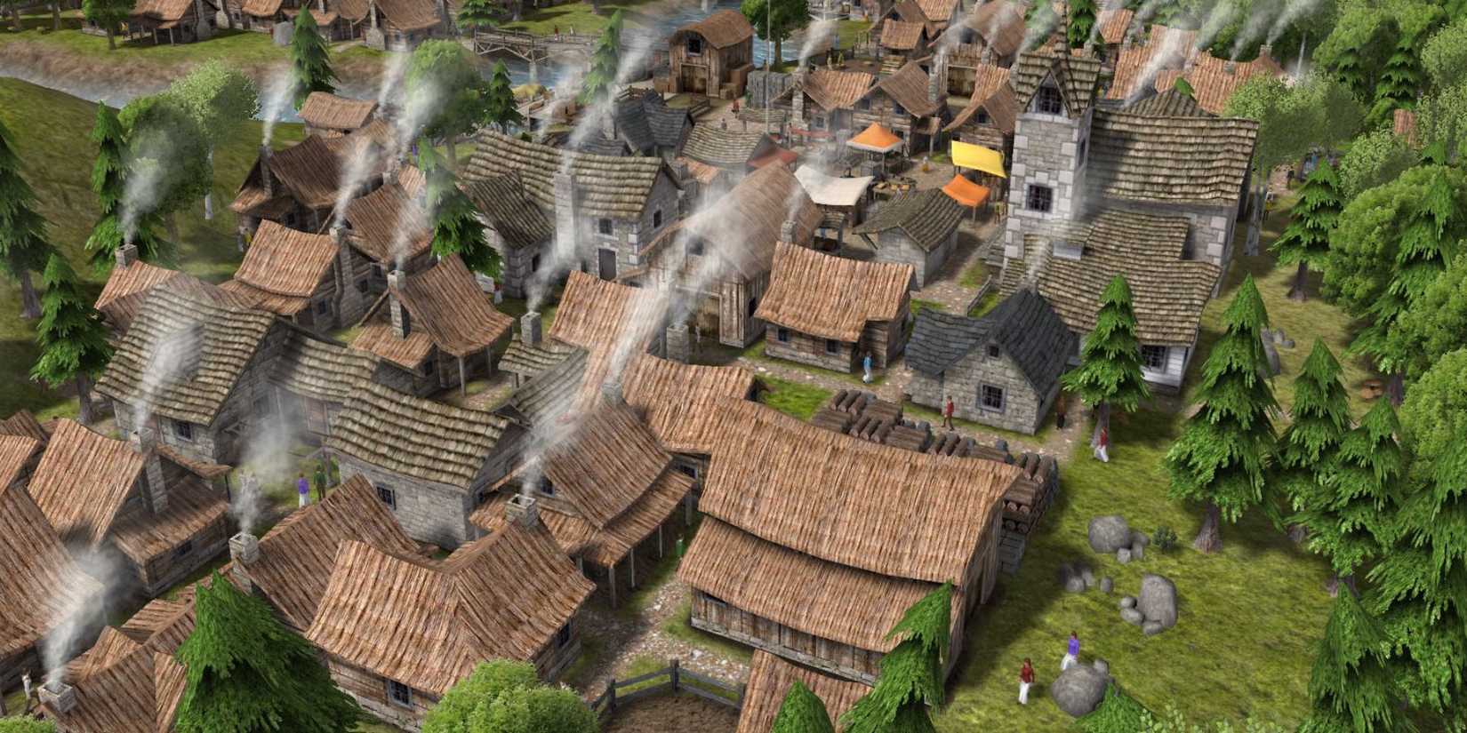 A thriving village in Banished