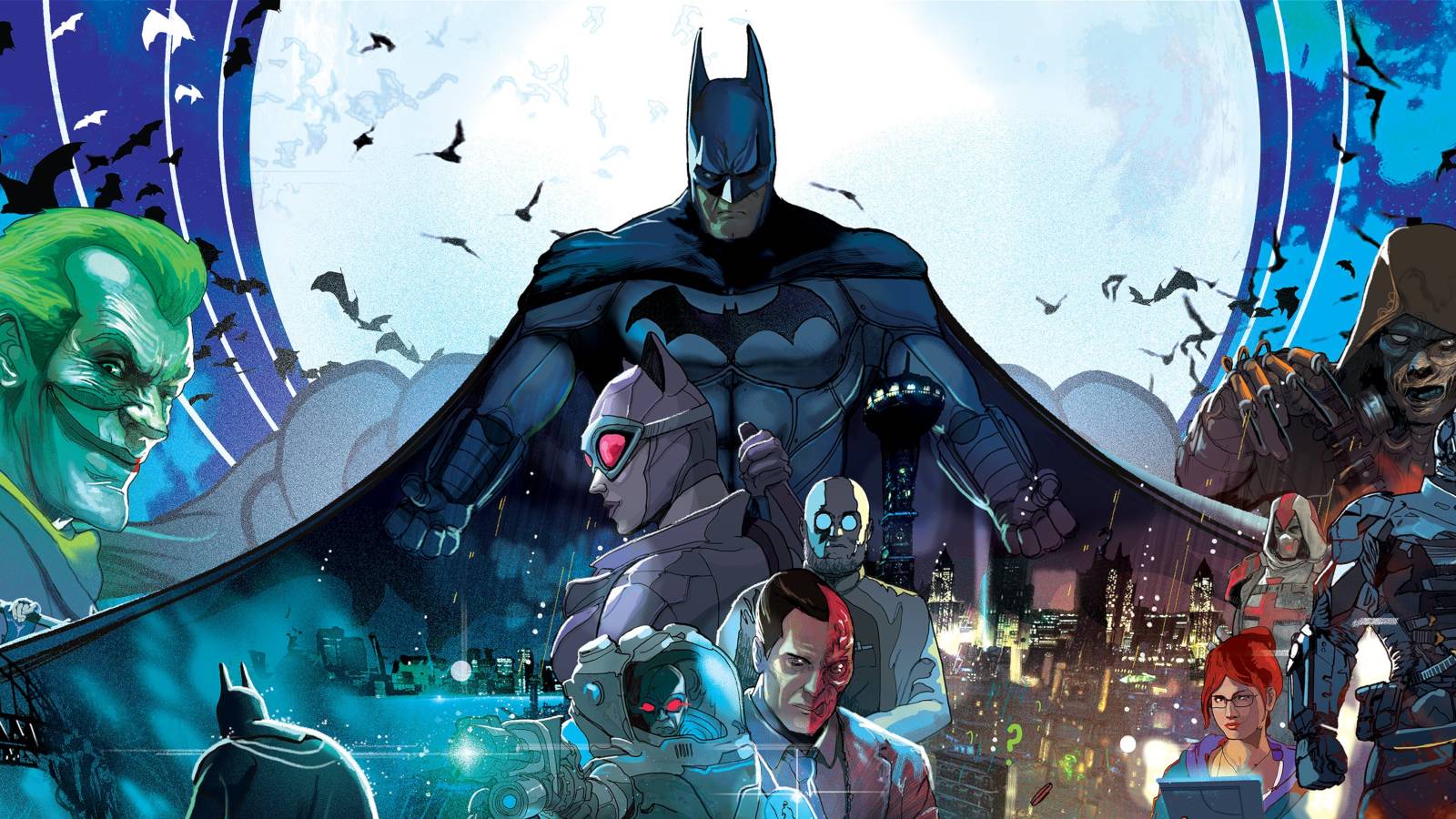 batman arkham trilogy on switch key art
