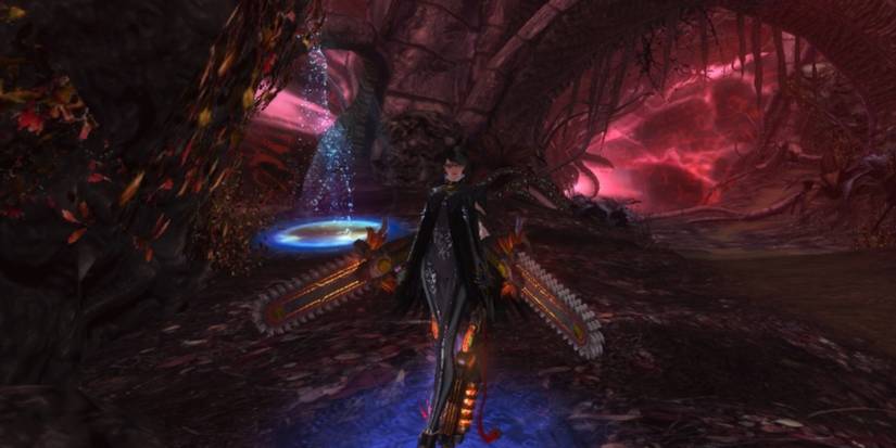 Bayonetta with Salamandra equipped in Bayonetta 2