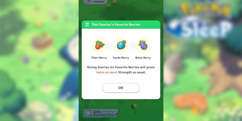 image showing some of snorlax's favorite berries in pokemon sleep.