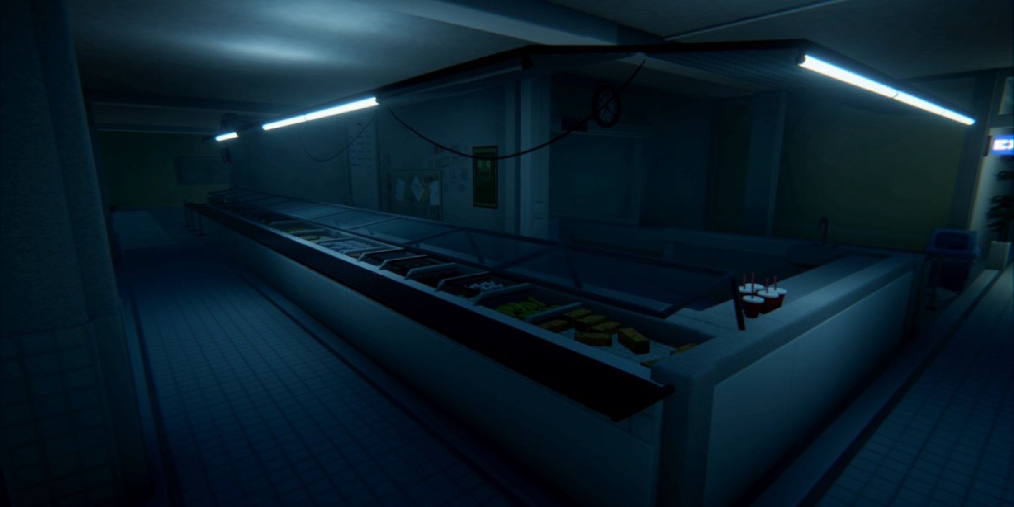 A dark and desolate kitchen from Beyond the Nightmare.