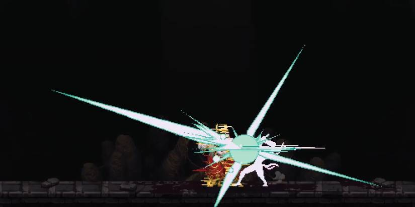 Blasphemous 2 - Player Landing A Successful Cross Guard