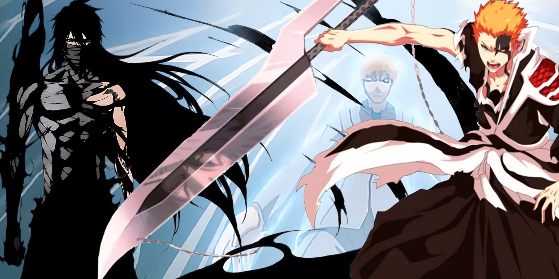Bleach Anime Kurosaki Ichigo's Tensa Zangetsu Fullbring Sword Katana 2nd  Edition