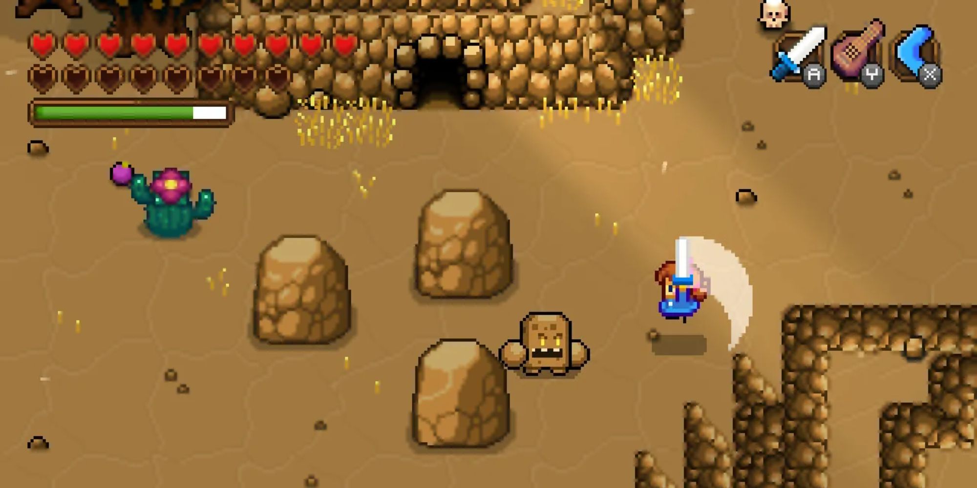 A desert landscape in Blossom Tales II