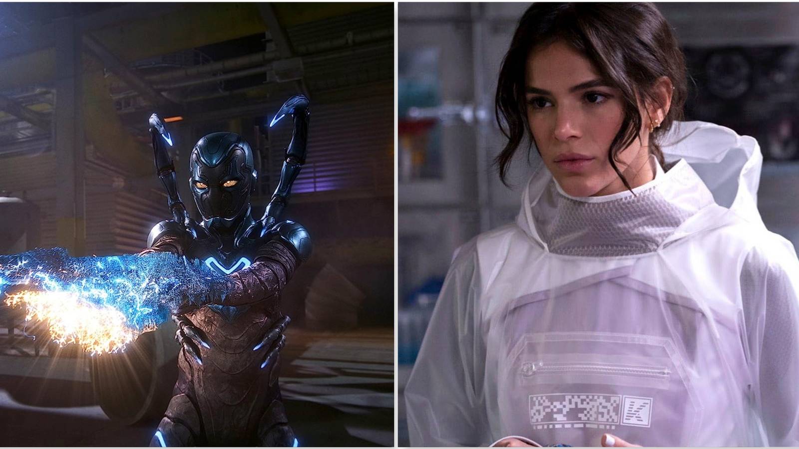 Blue Beetle and Jenny Kord in Blue Beetle