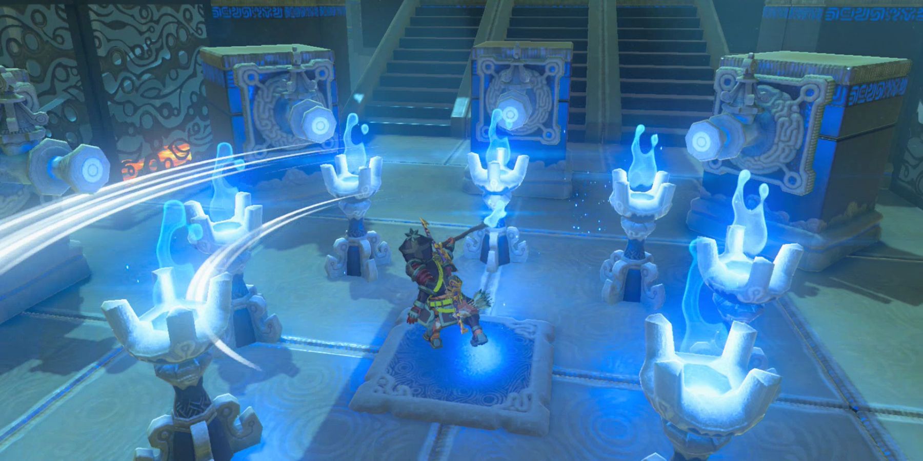 legend of zelda breath of the wild blue flame shrine