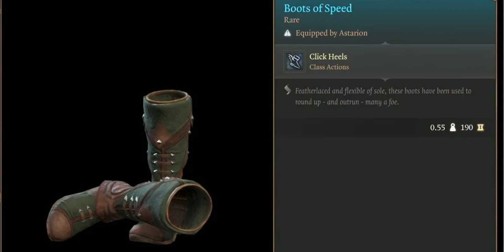 Boots Of Speed in Baldur's Gate 3