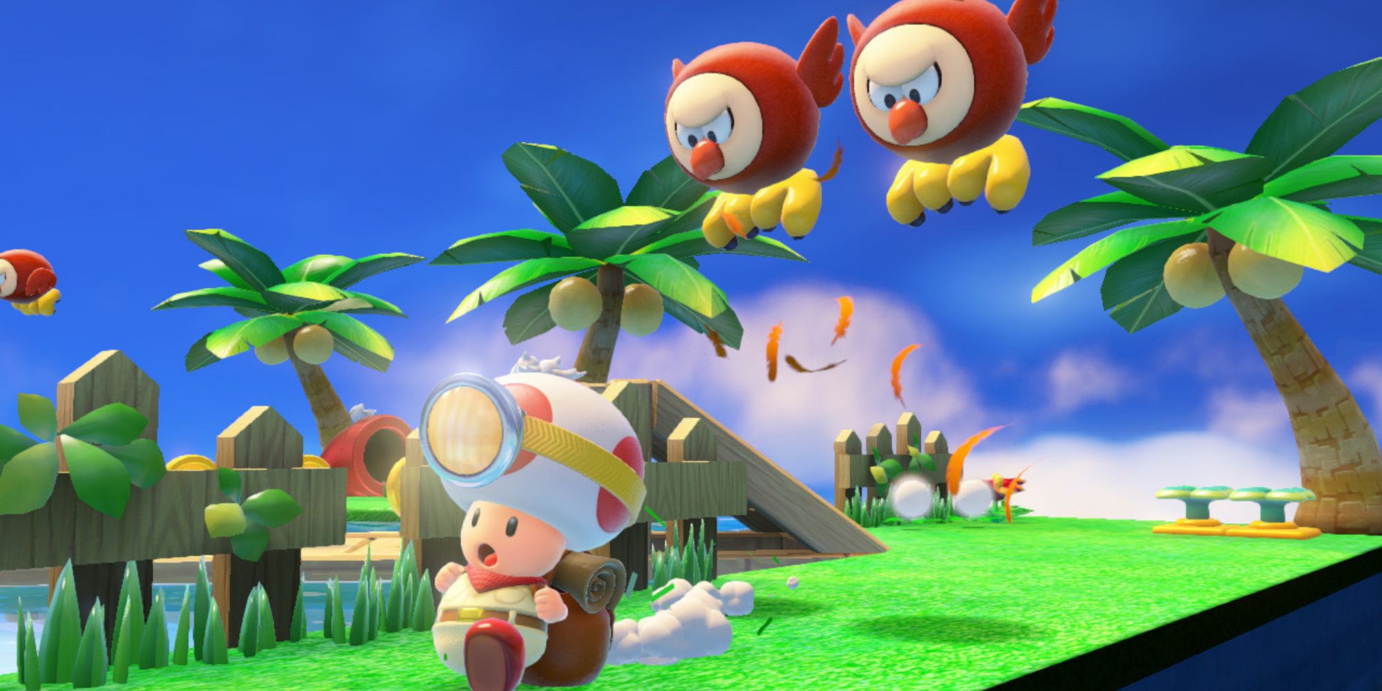 Captain Toad running from enemies Captain Toad Treasure Tracker