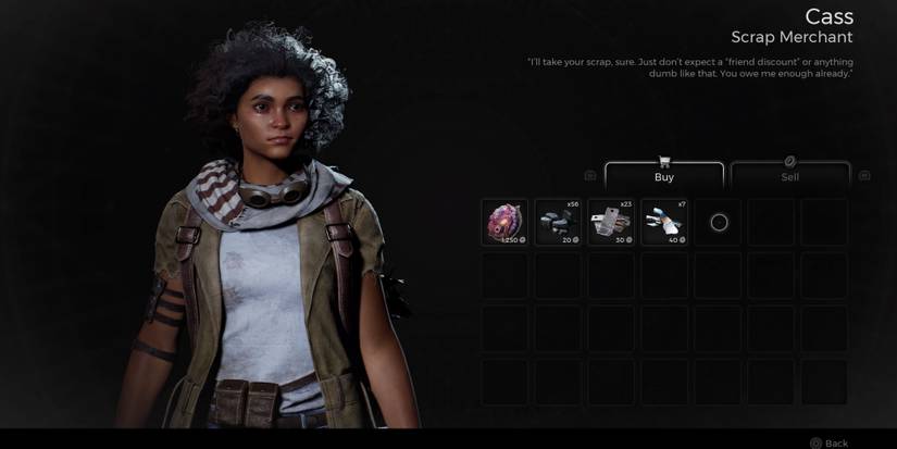 Cass' vendor shop in Ward 13 from Remnant 2