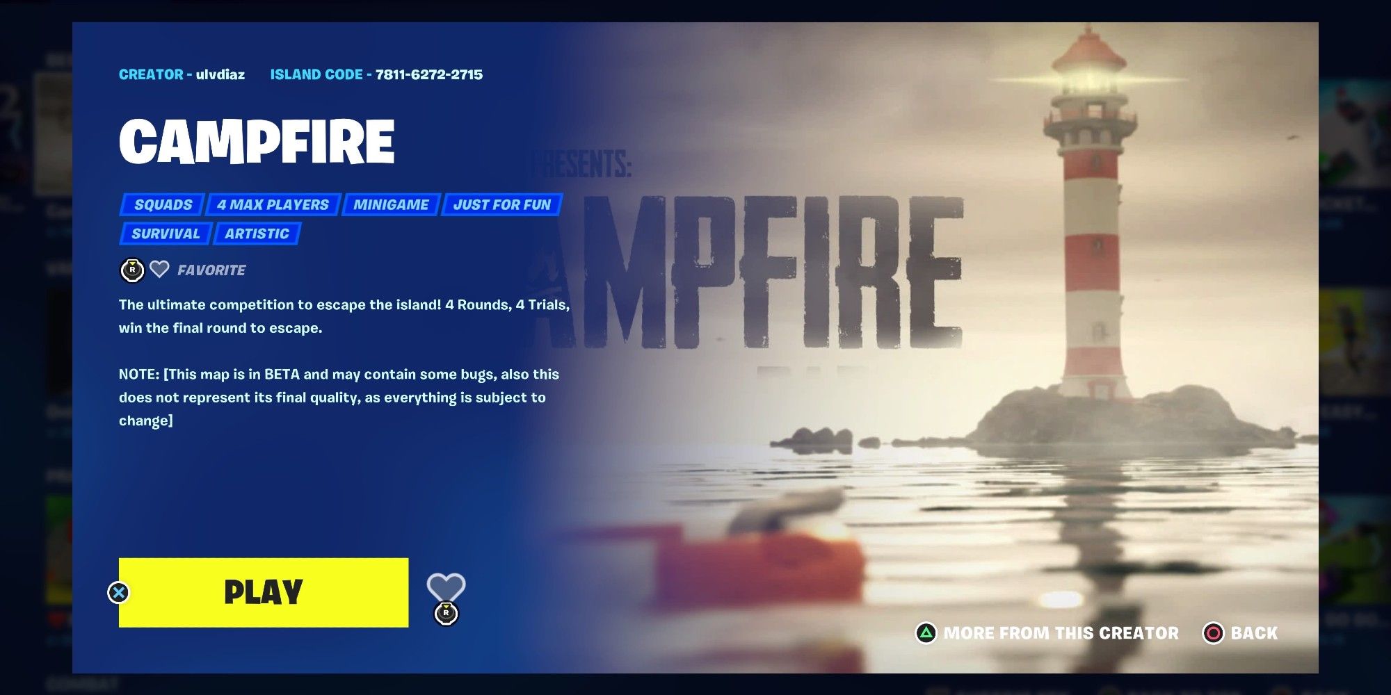 campfire map on fortnite