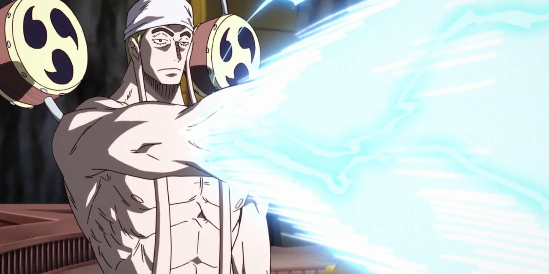 Enel Blasting Luffy With Lightning In One Piece