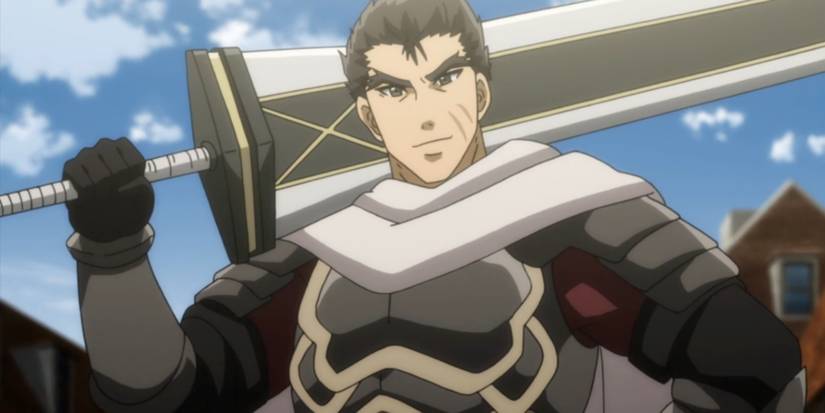 Heavy Warrior Holding His Massive Sword In Goblin Slayer