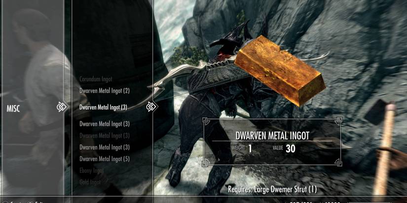 daedric armor dragonborn smelting dwarven metal