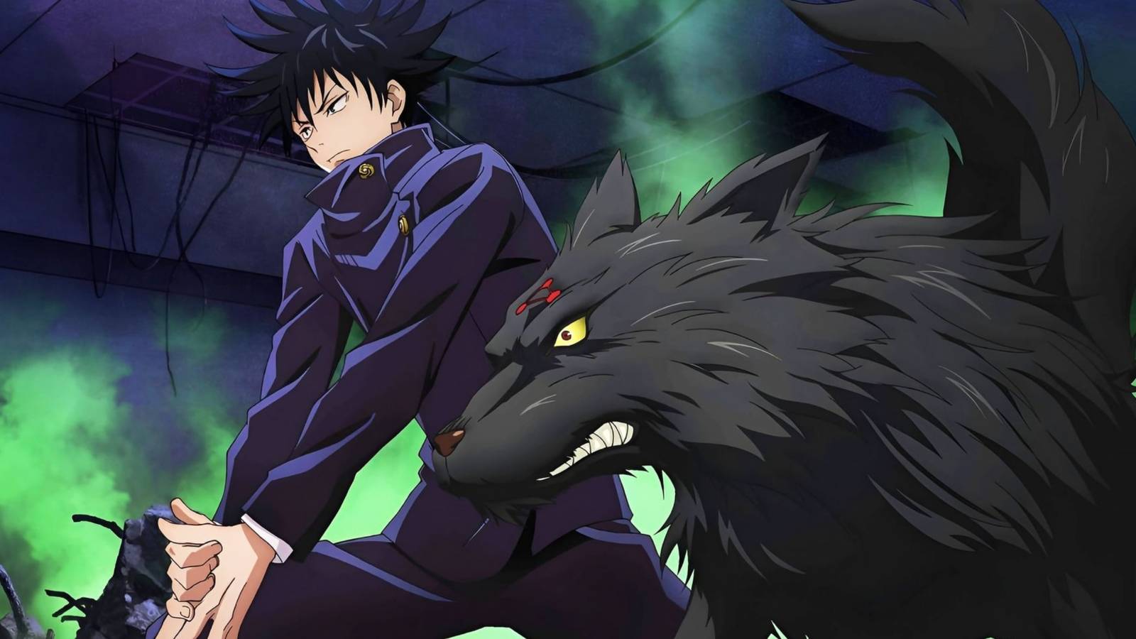 Megumi with a shikigami