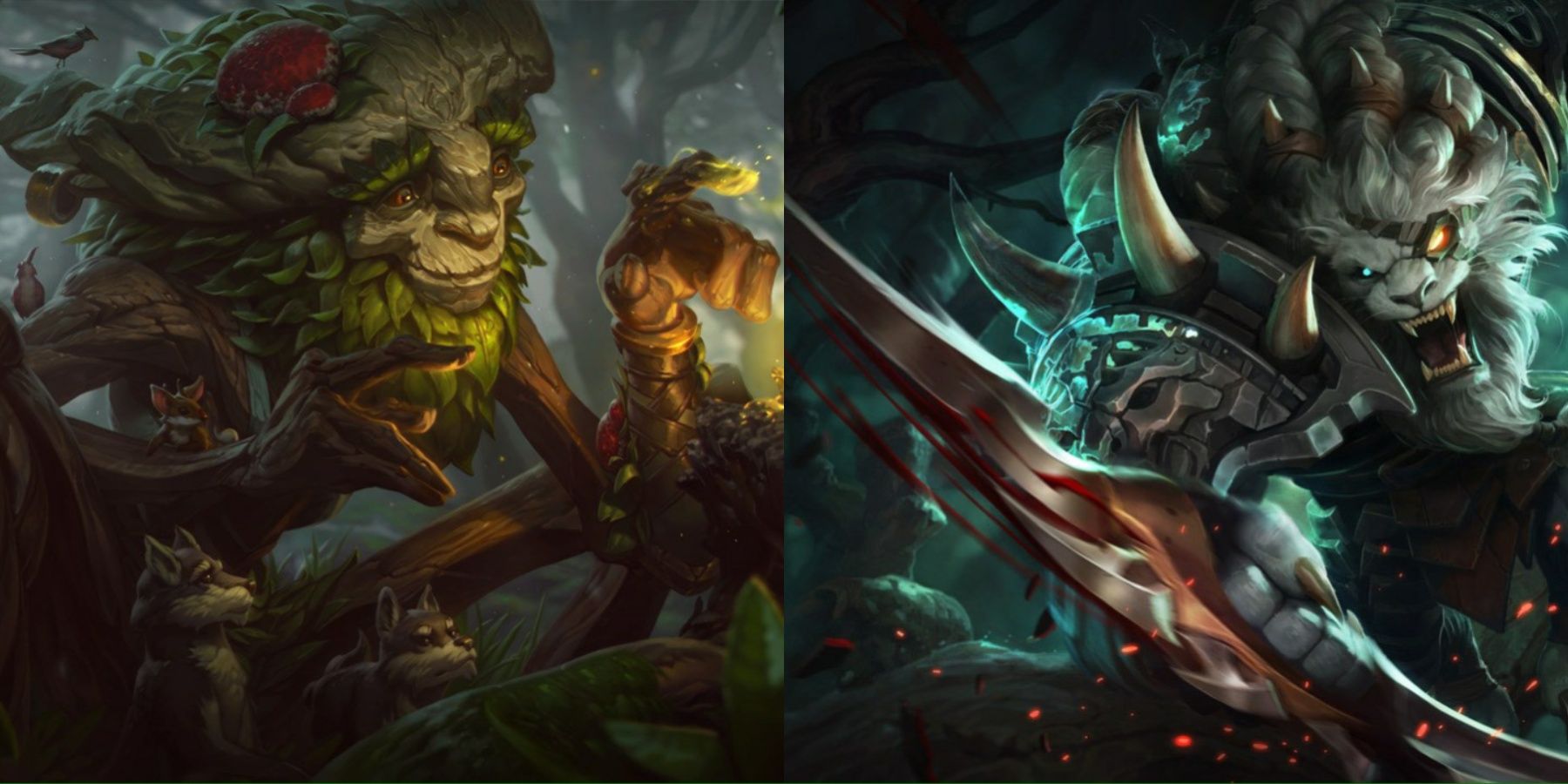 League of Legends Ivern & Rengar In The Jungle