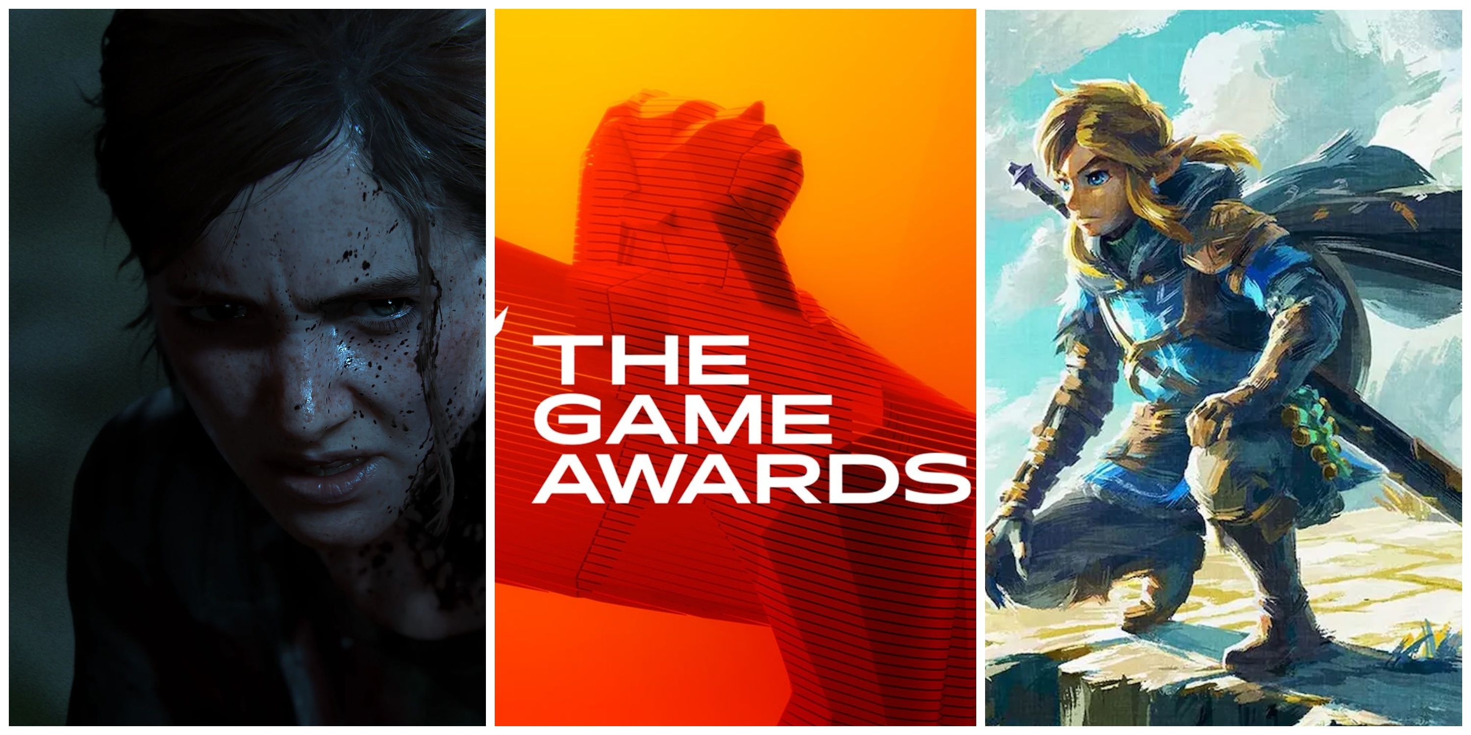 ellie the last of us part 2, game awards trophy, link from tears of the kingdom