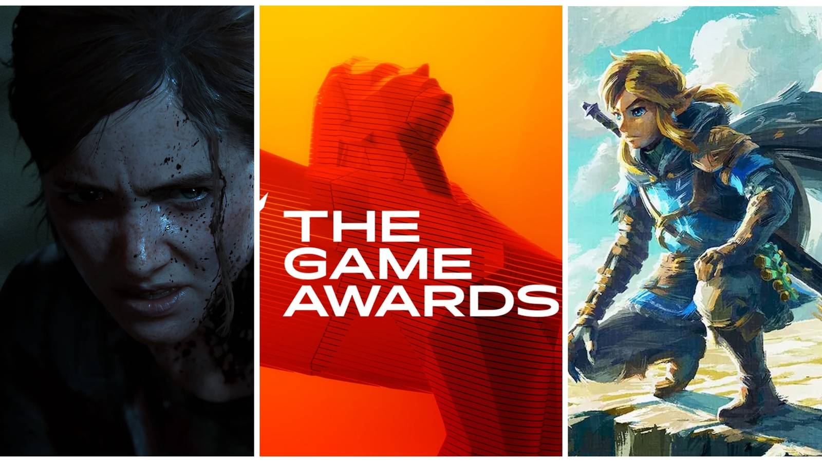 ellie the last of us part 2, game awards trophy, link from tears of the kingdom