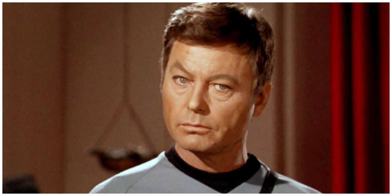 DeForest Kelly as Leonard McCoy