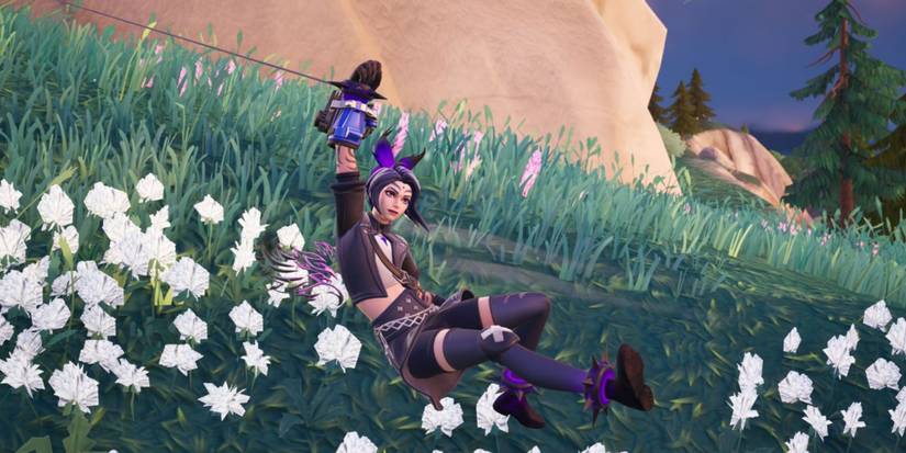 playing using grapple glove to swing