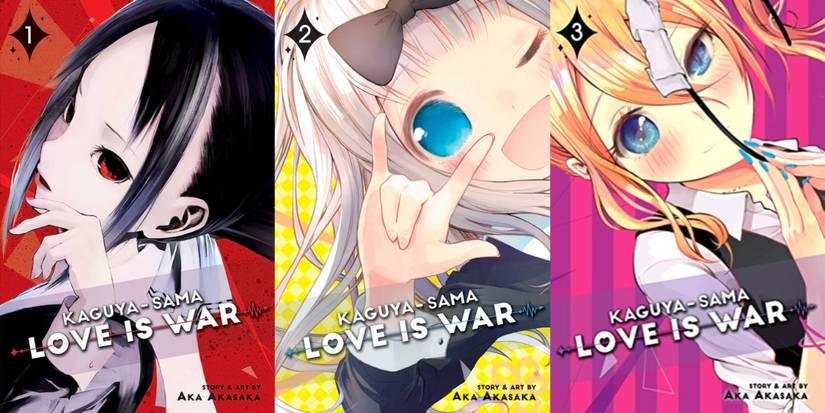 Kaguya Sama manga covers 1-3