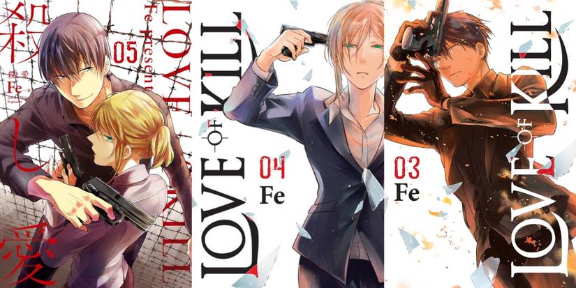 Love of Kill manga covers 3-5