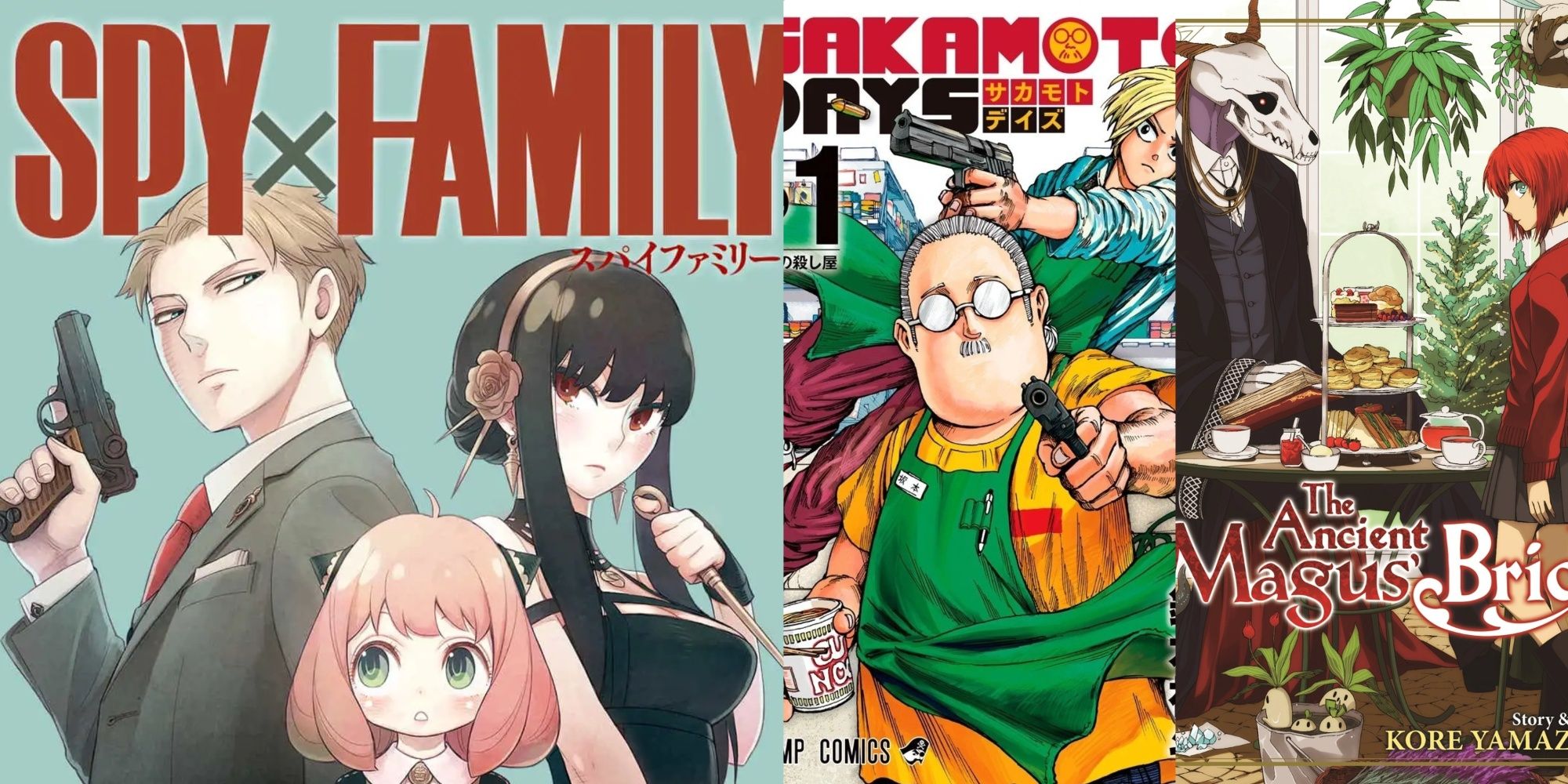 Spy x Family, Sakamoto Days and Ancient Magus Bride