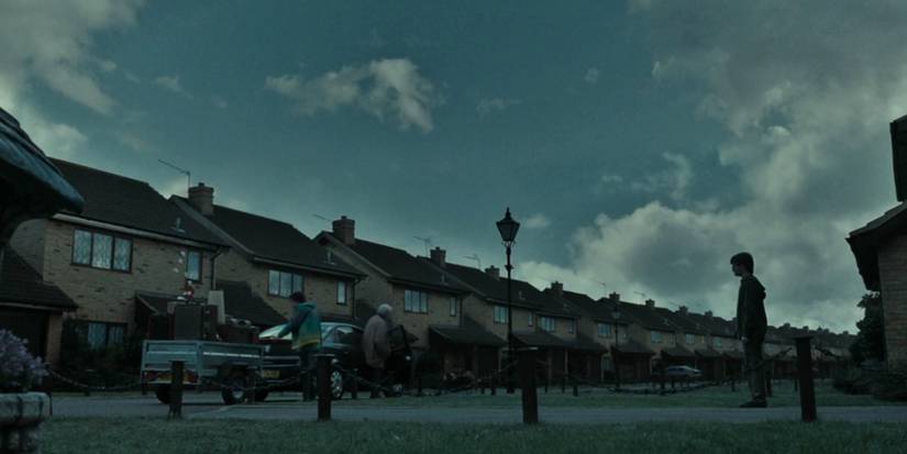 The Dursleys departing in The Deathly Hallows.