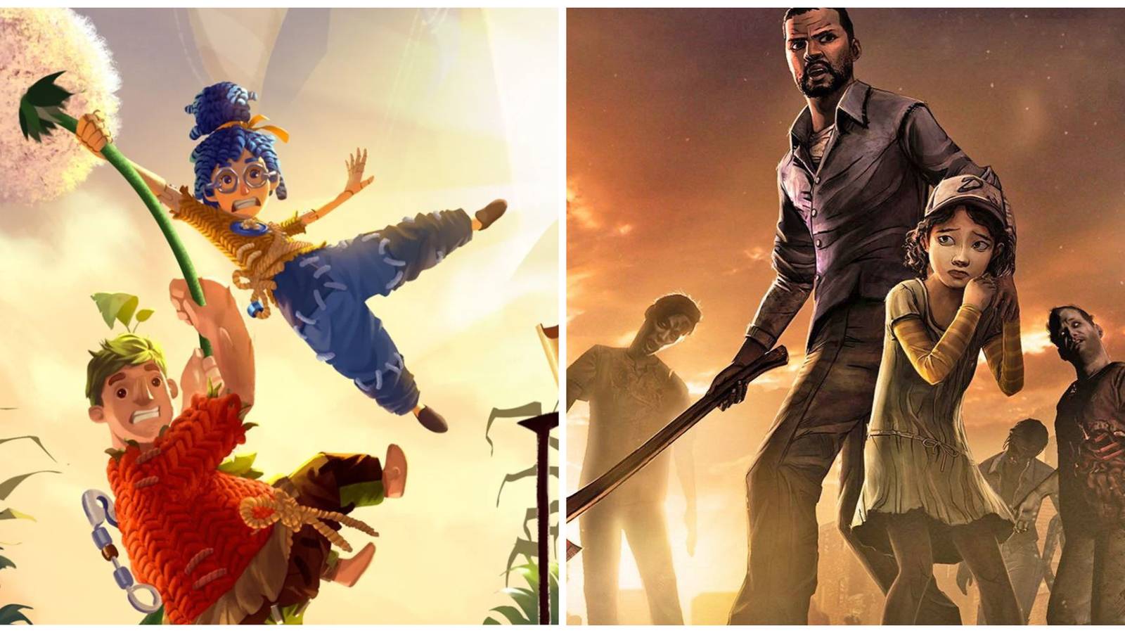 it takes two, telltale's the walking dead