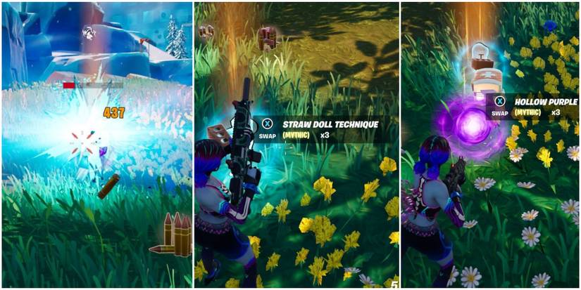 finding the straw doll and hollow purple items