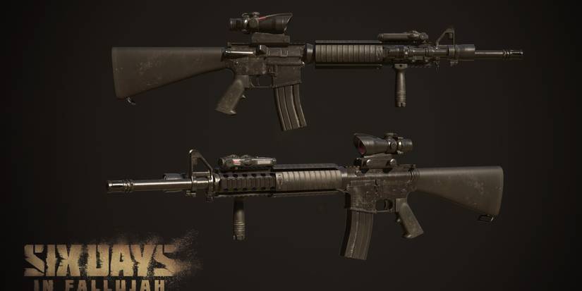 M16A4 Assault Rifle with M203 Grenade Launcher And Leaf Sight in six days in fallujah