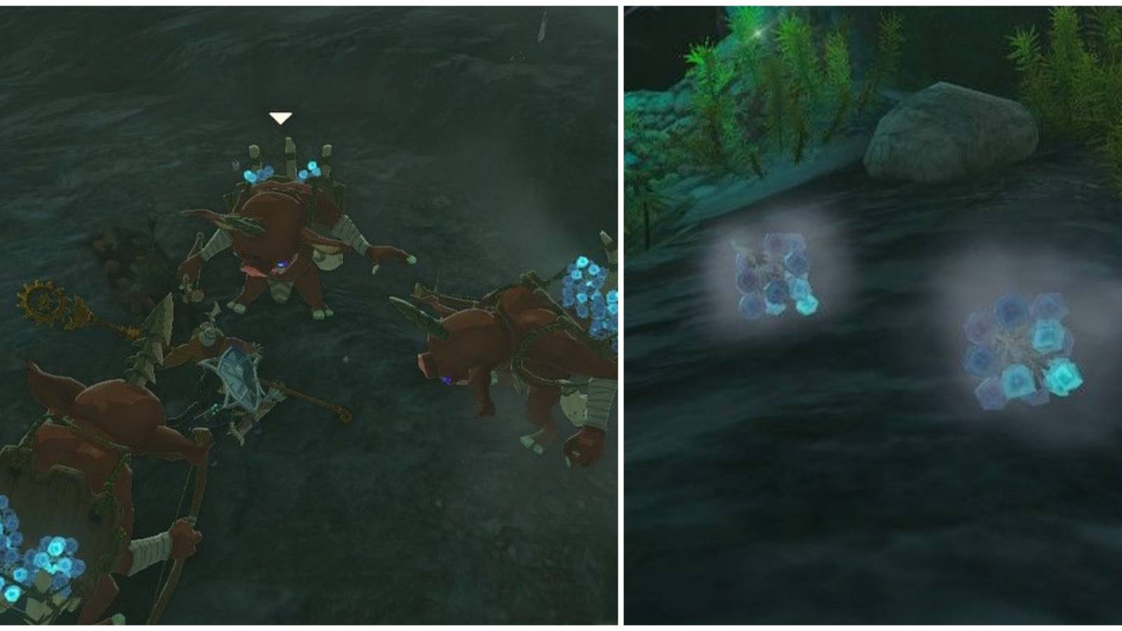 fighting for ice fruit and ice fruit on the ground