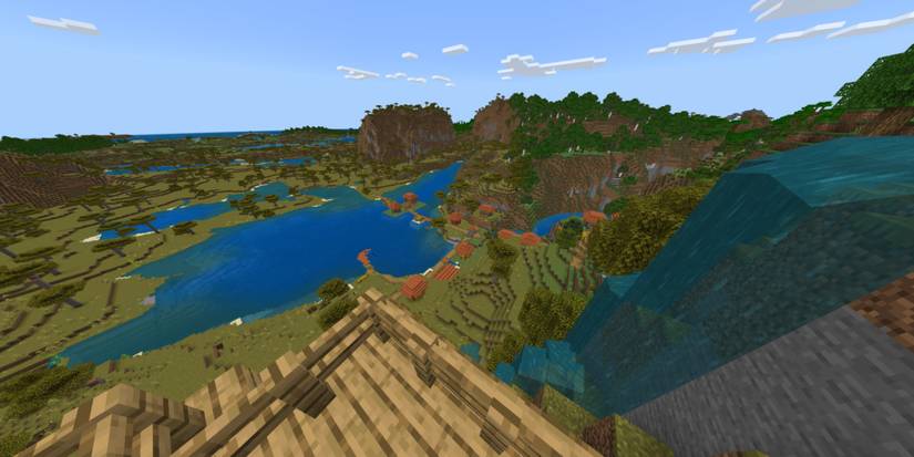 Gorgeous view by mountain