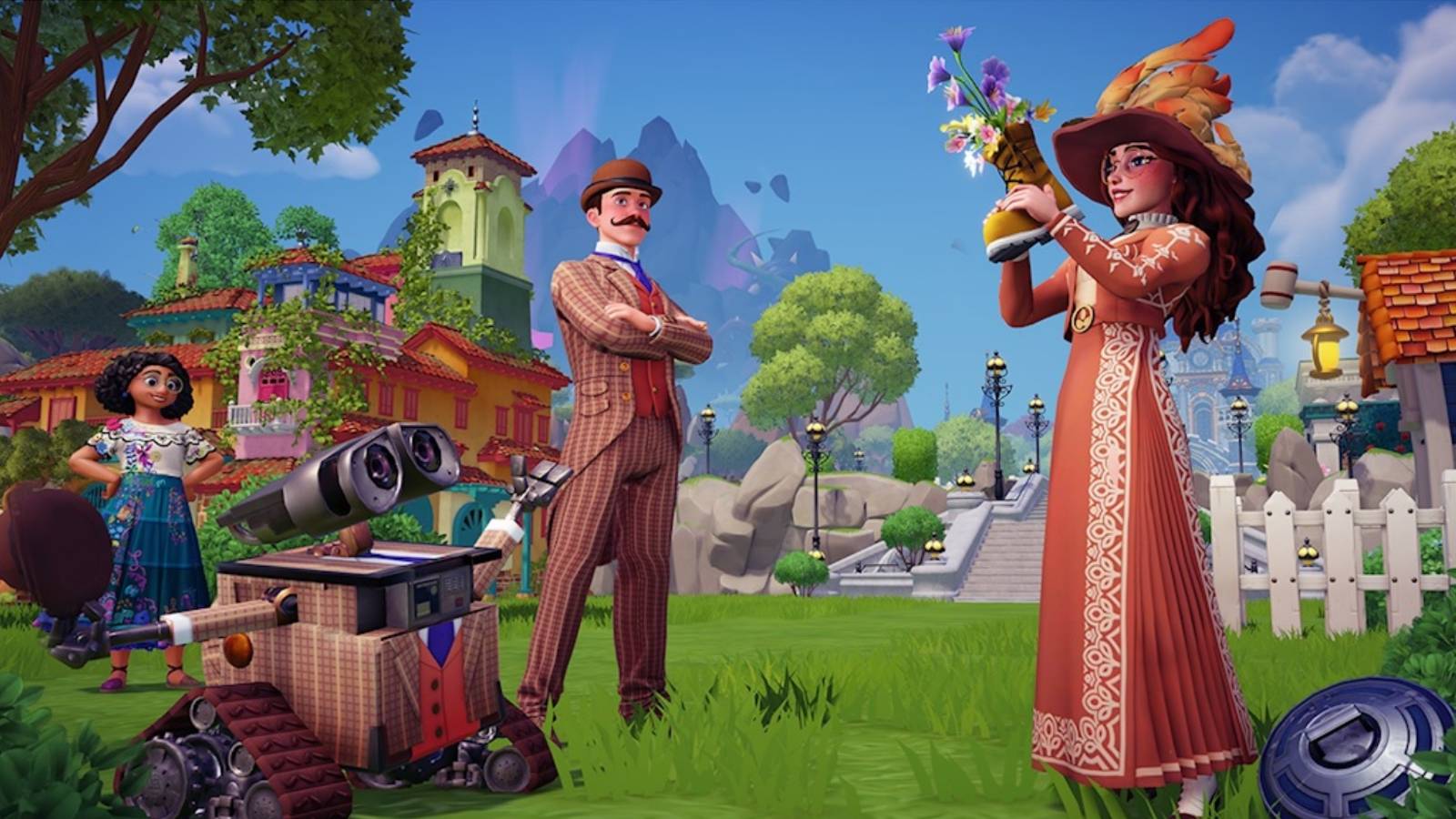 dapper wall-e and friends hanging out in the valley