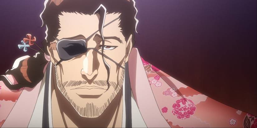 Captain Commander Shunsui Kyoraku Addressing Central 46 In Bleach The Thousand-Year Blood War
