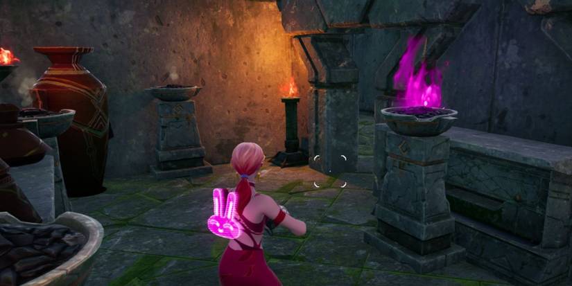 finidng purple flames to open northern ruin entrnace