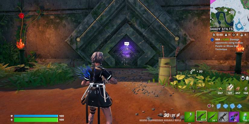 entering the northern ruin landmark temple door