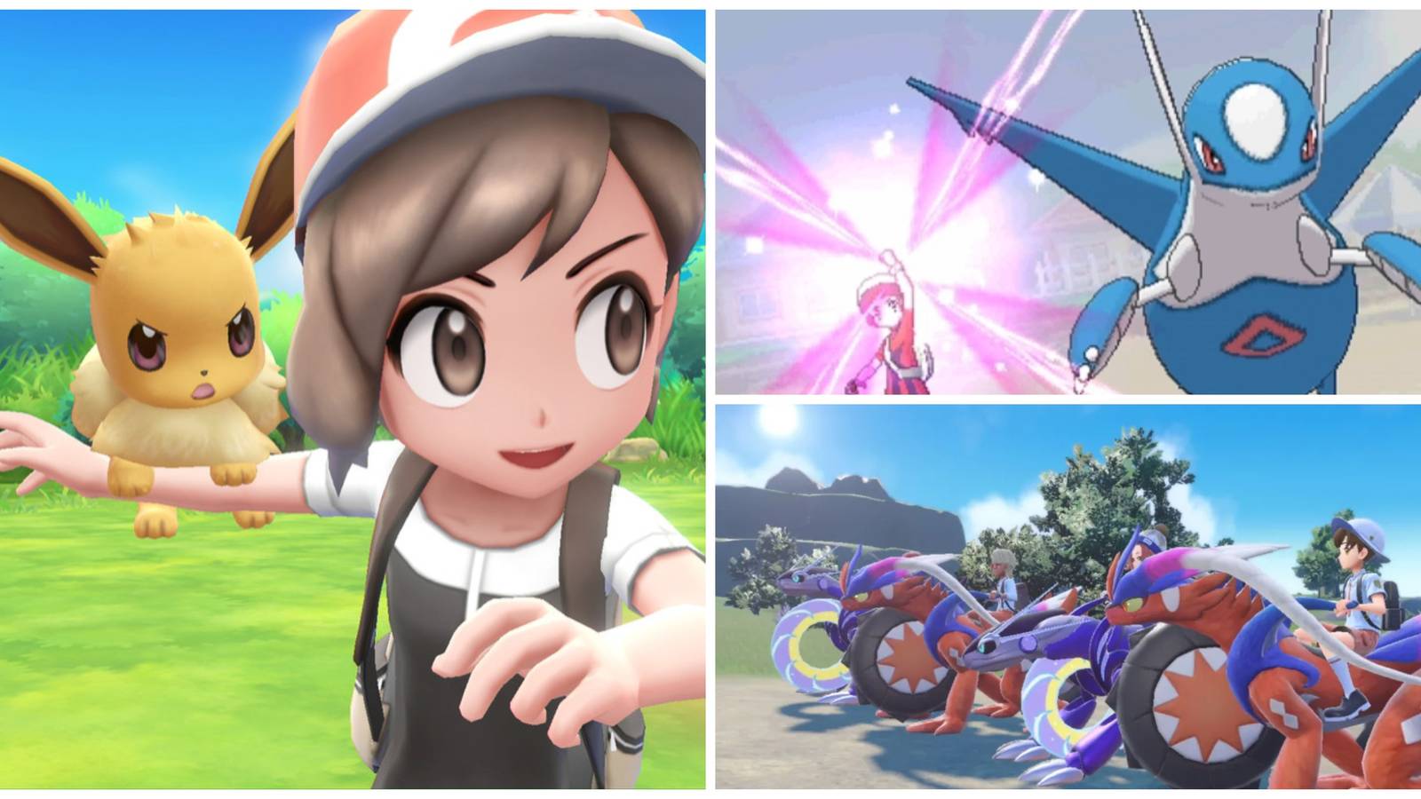 pokemon lets go eevee, pokemon trainers with legendary pokemon