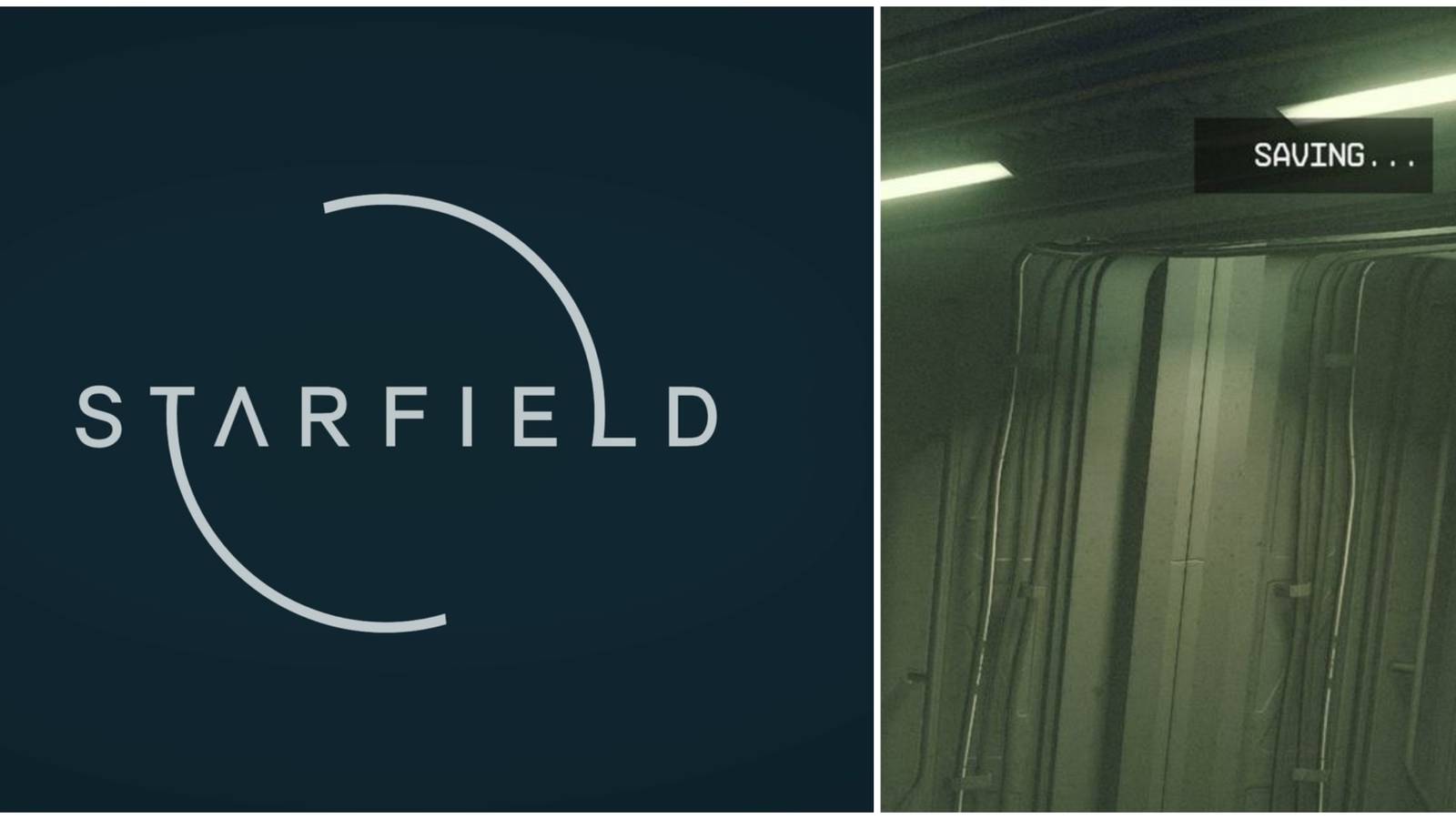 starfield logo and image of saving screen