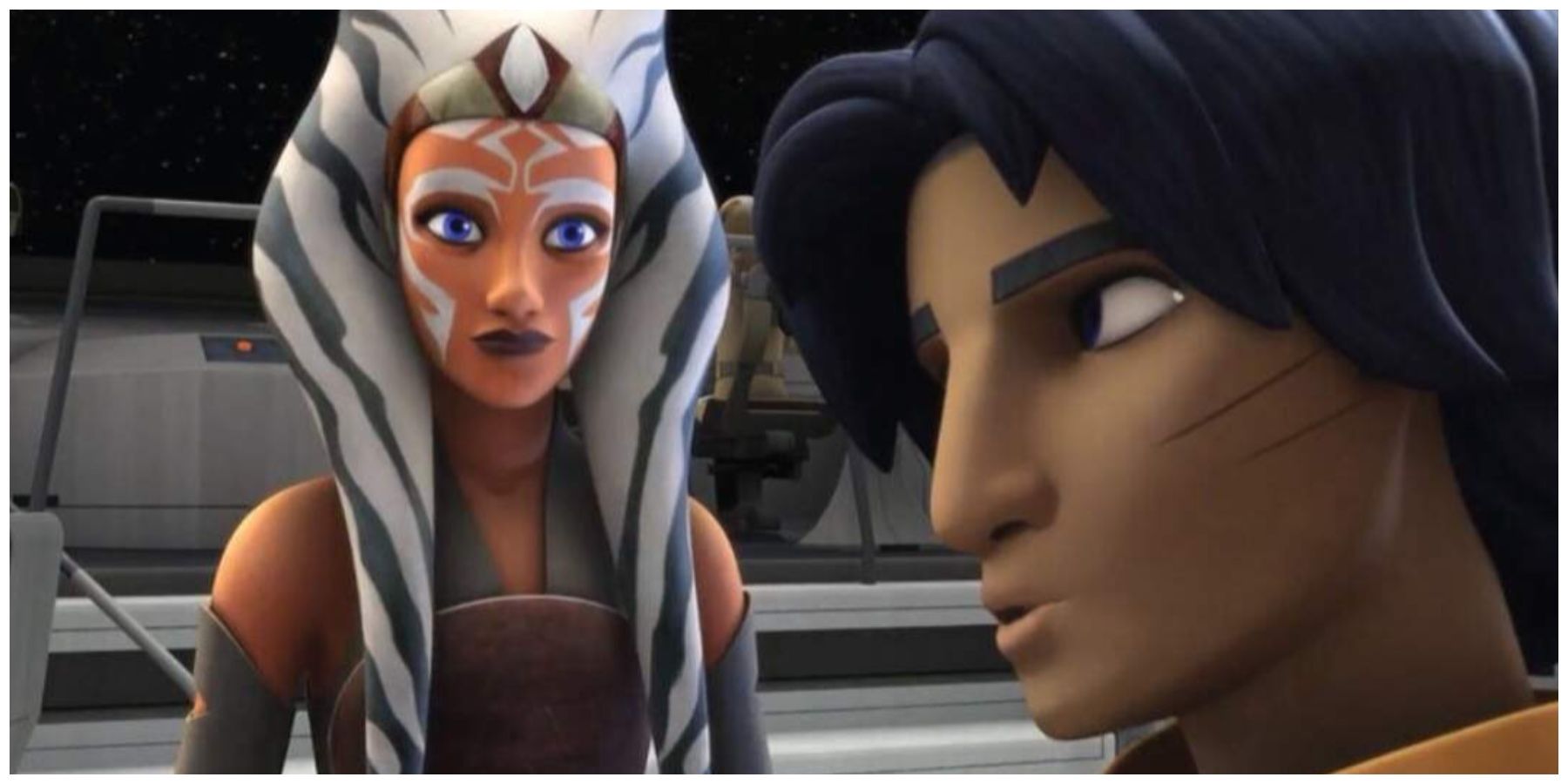 Ahsoka Tano. Ezra Bridger.