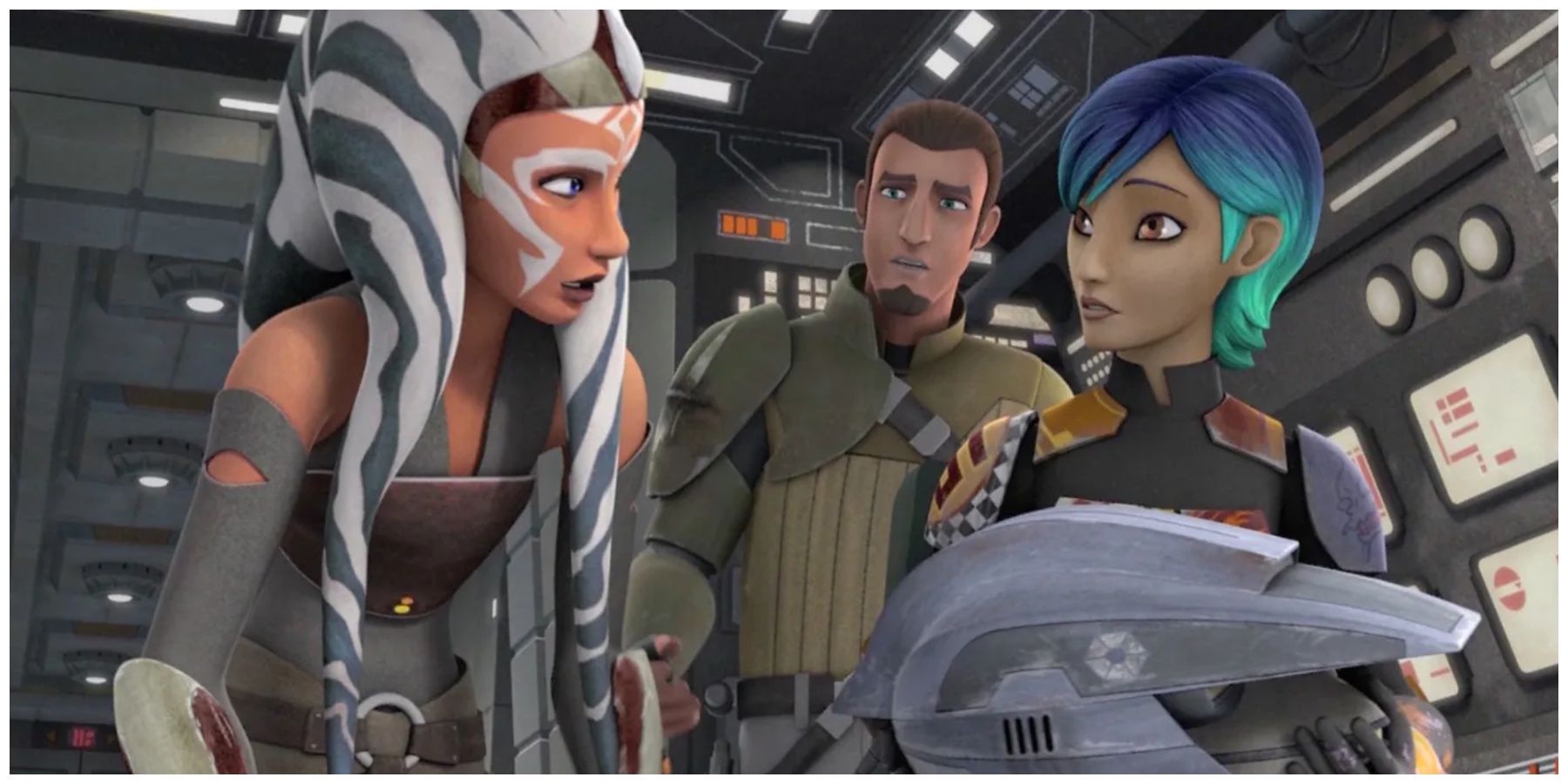 Ahsoka Tano. Kanan Jarrus. Sabine Wren.