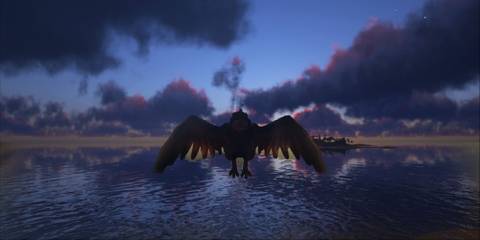 Ark Survival Evolved - Player on argentavis