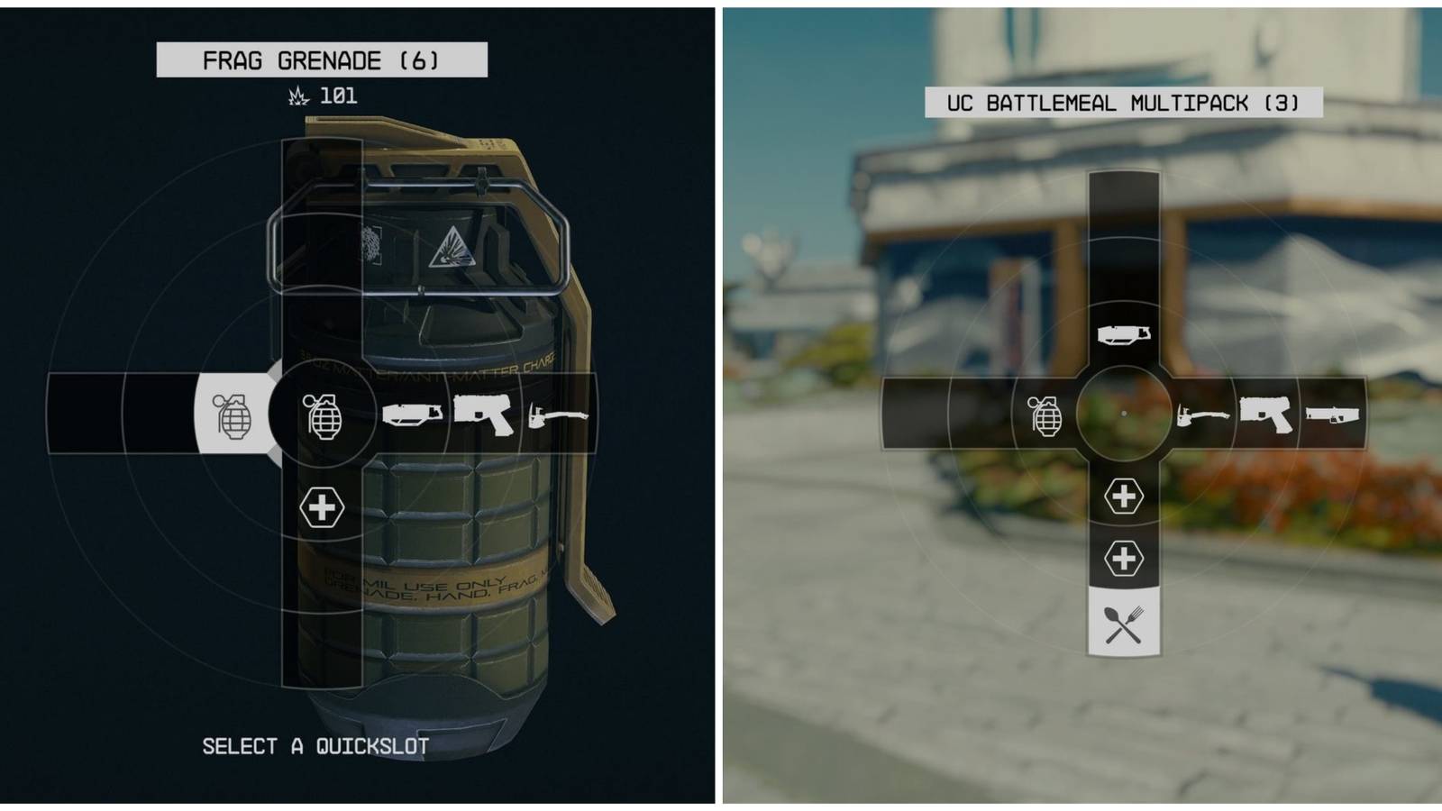 adding items to the item wheel