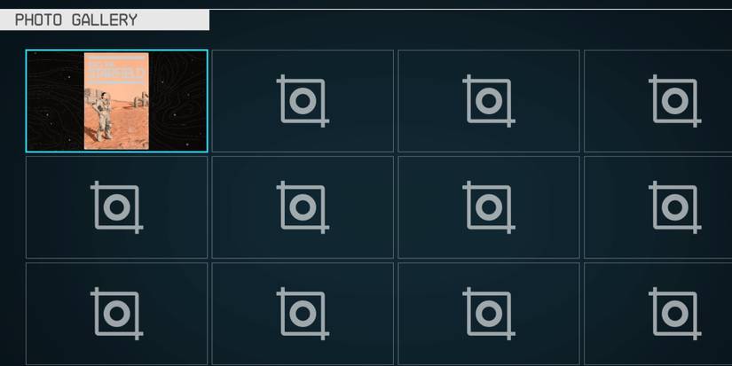 using the photo gallery option to view displayed photos