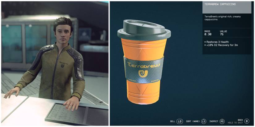 talking to terrabrew vendor and purchasing terrabrew capuccino