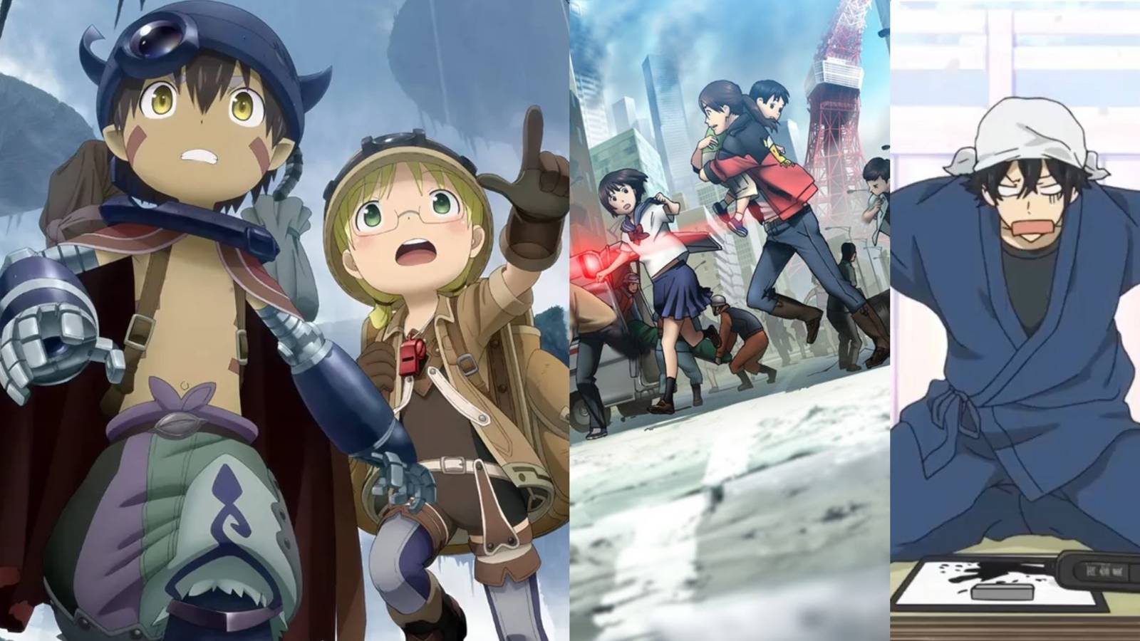 Made in abyss, Tokyo Magnitude and Barakamon