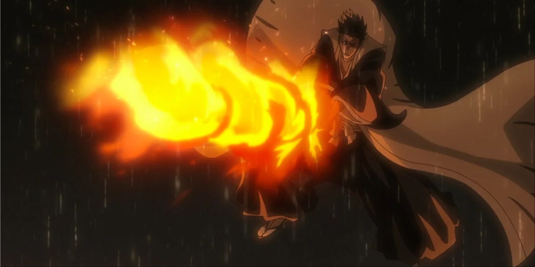 Captain Isshin Shiba Using Engetsu's Shikai In Bleach The Thousand-Year Blood War