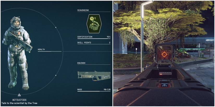 user inventory and aiming weapon